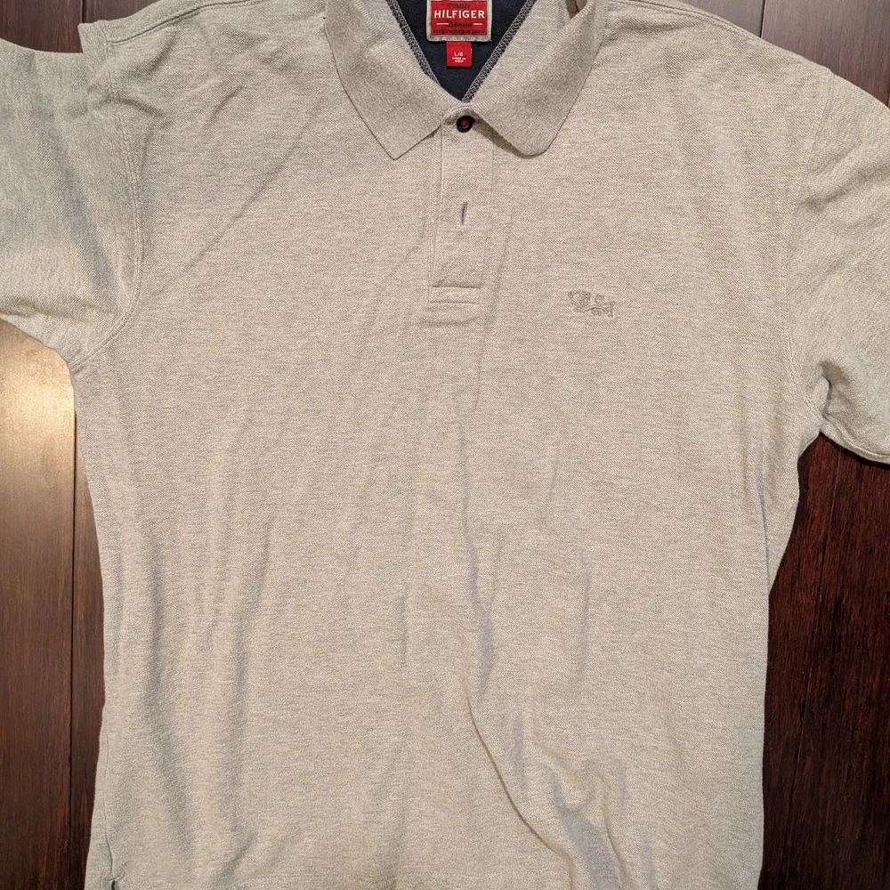 Tommy Hilfiger Vintage Gray Polo Shirt for Men